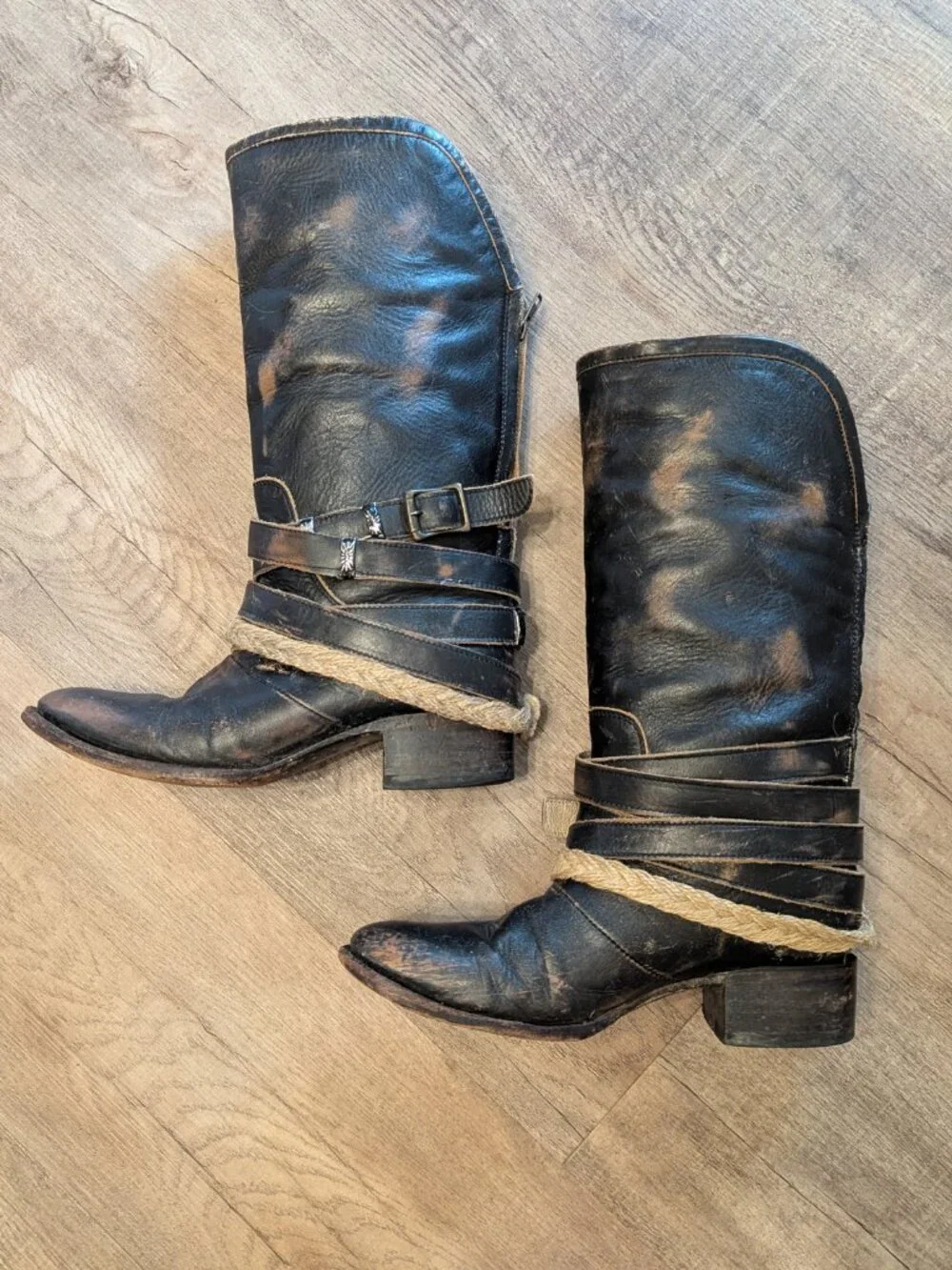 Badass Freebird Drove Boots - Black - Sz - Picture 3 of 7